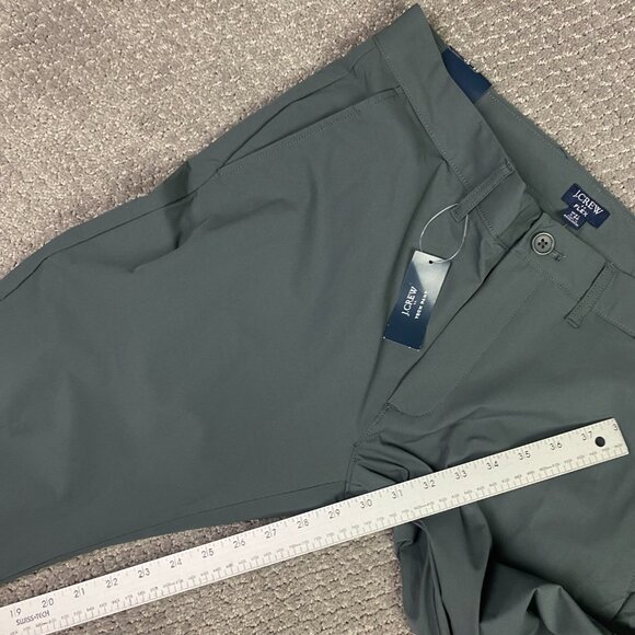J. CREW Tech Pants Men's 31 x 30 Fits 33.5 x 29.5 Slim Fit Gray Chino Flex AA712 - Picture 14 of 15